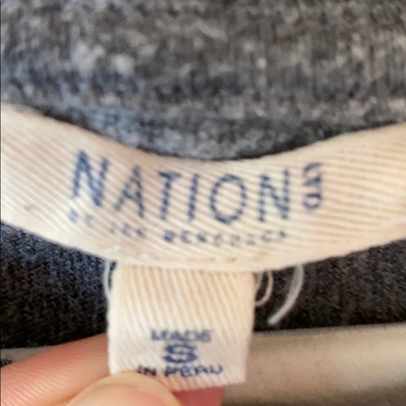 Super Soft Gray Peplum Style Long Sleeve Top - Picture 2 of 3